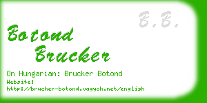 botond brucker business card